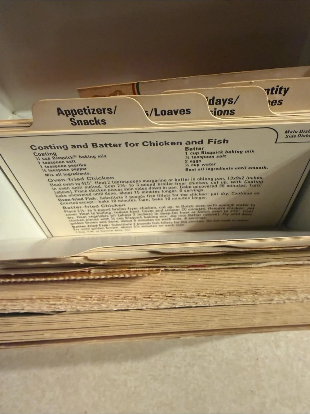 Vintage Betty Crocker Recipe box Bisquick Advertising Metal Tin Box Recipe Cards